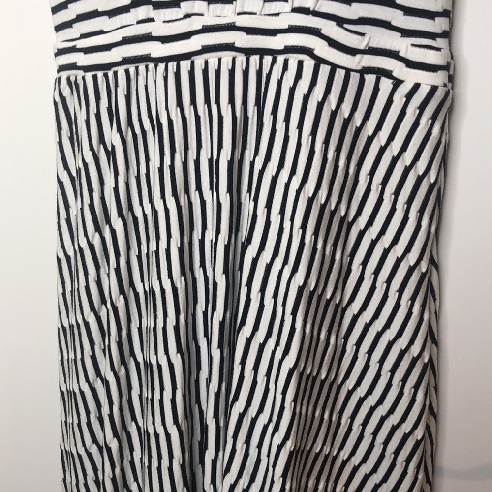 Anthropologie Maeve Striped Faux Wrap Midi-Dress size Medium - Picture 10 of 11